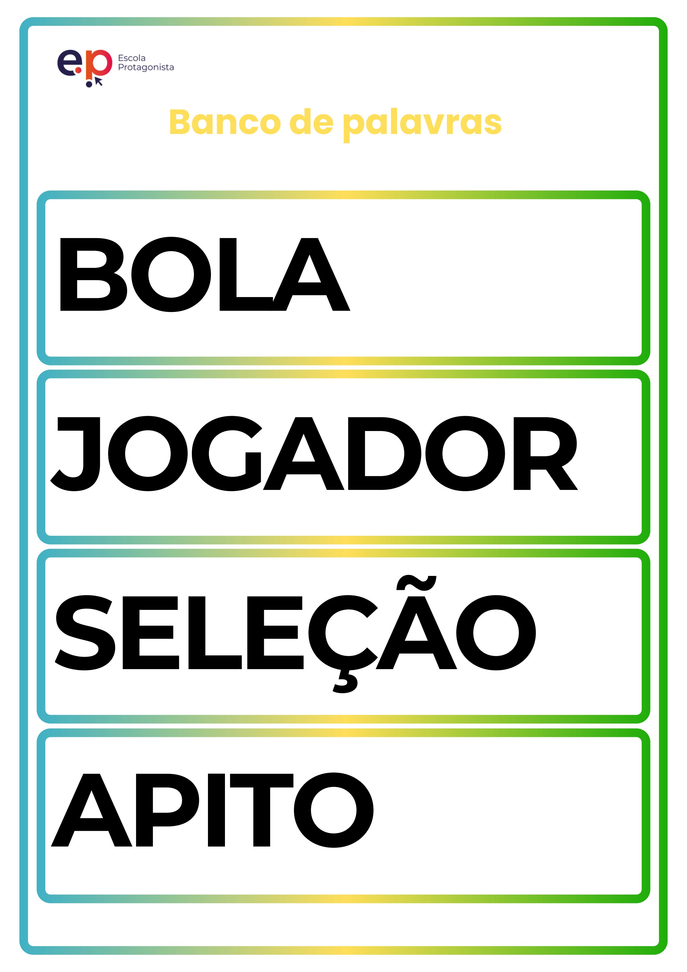 Banco de palavras